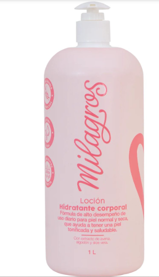CREMA HIDRATANTE MILAGROS ROSA X 1 L