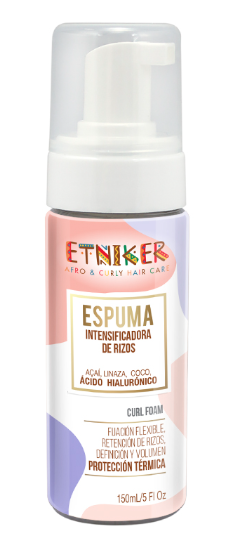 ESPUMA INTENSIFICADORA PARA RIZOS ETNIKER X 150 ML