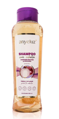 SHAMPOO ANYELUZ CON CEBOLLA, BIOTINA Y PROCAPIL X 500 ML