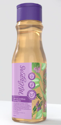 SHAMPOO ULTRANUTRITIVO PREMIUM MILAGROS X 450 ML