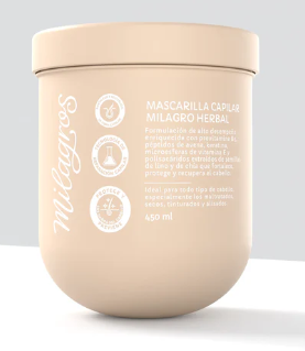 MASCARILLA MILAGROS HERBAL X 450 ML